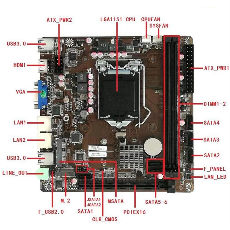 B365 Mini-ITX Motherboard LGA  - Nas Motherboard 8 Sata Mini Itx ulasan dan harga